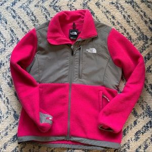 The North Face Fleece pink jacket. Sz Med